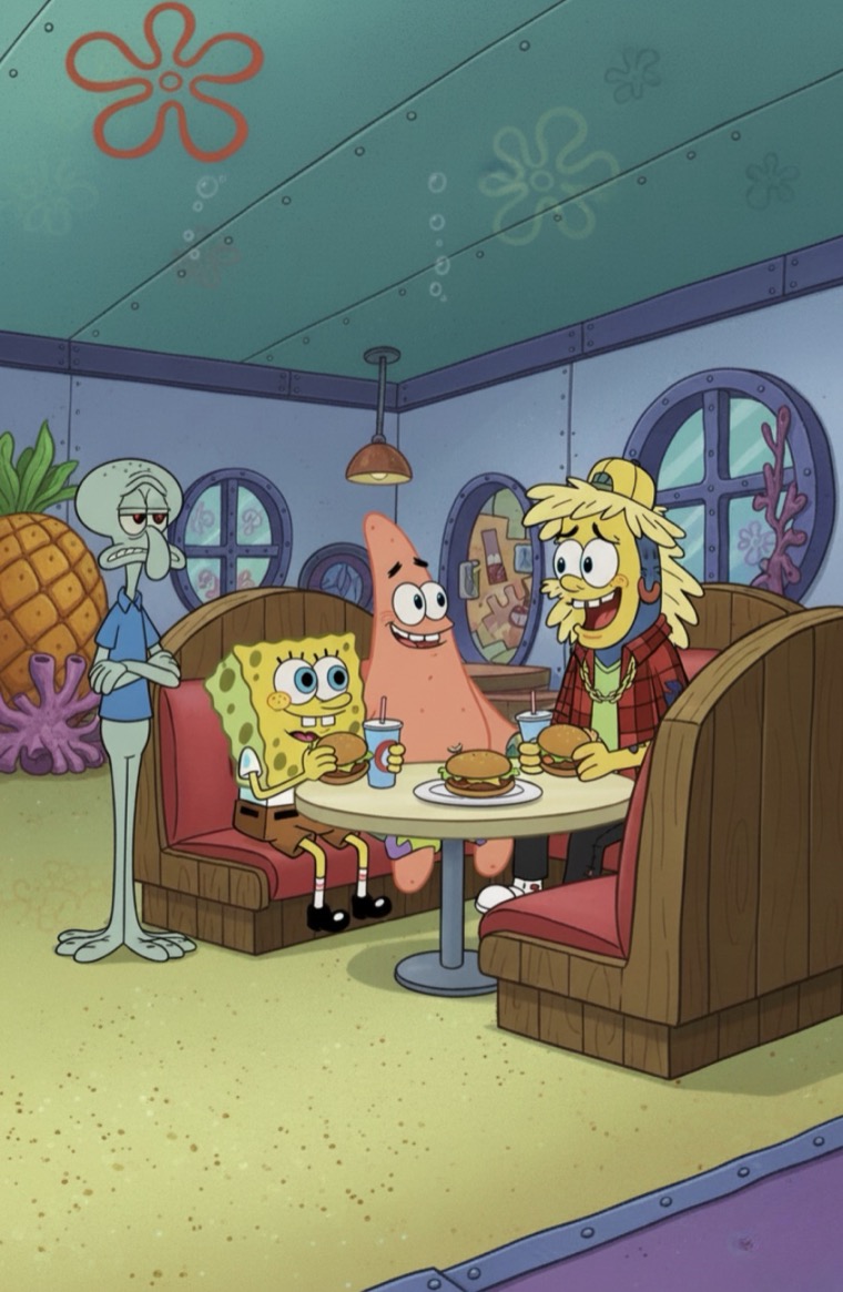Spongebock Krusty Krab Booth Cartoon